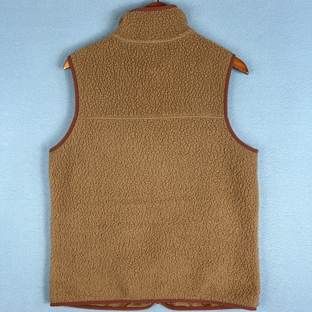 Patagonia Retro Pile Fleece Vest Womans Large Beech Brown Full Zip Gorpcore - Picture 2 of 12